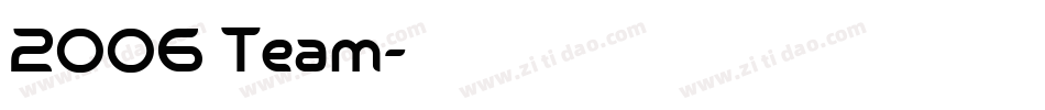 2006 Team字体转换